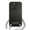 Karl Lagerfeld KLHCP13LPMK iPhone 13 Pro / 13 6,1 hardcase czarny/black Leather Textured and Chain